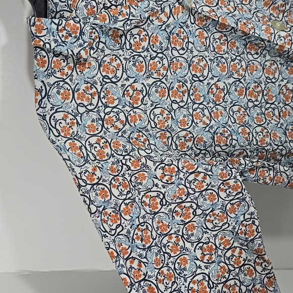 {Lawson} Mid-Century Vinatage Button Down Floral Print Blouse - Picture 8 of 14